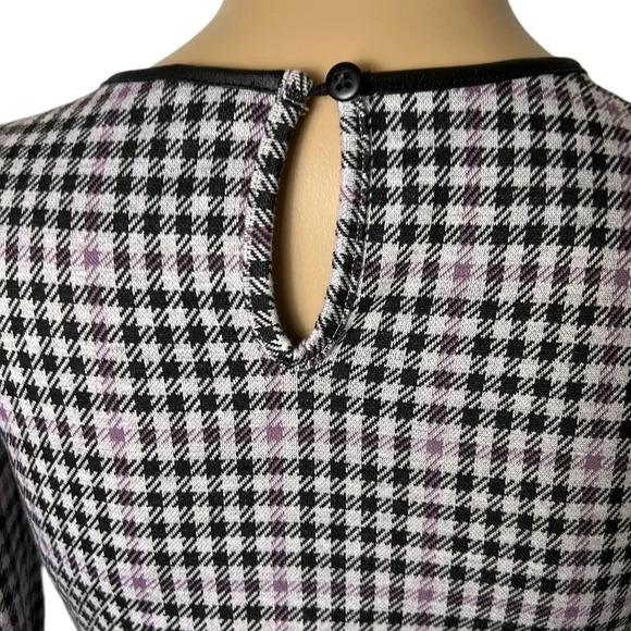 MID dress, women XS. Houndstooth, checkered,fitted, office,career,event,classy - Picture 8 of 12